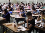 students taking their exams featured
