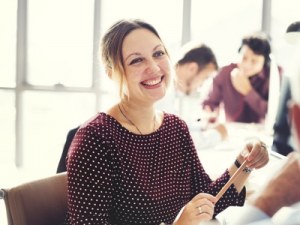 happy-woman-at-work-mental-health-featured