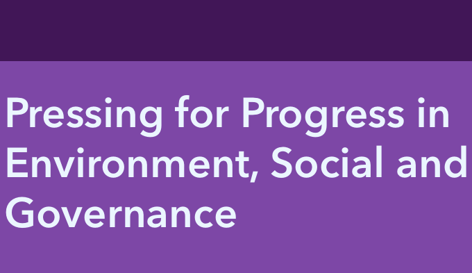 A Bloomberg Women’s Community event – Pressing for Progress in Environment, Social and Governance