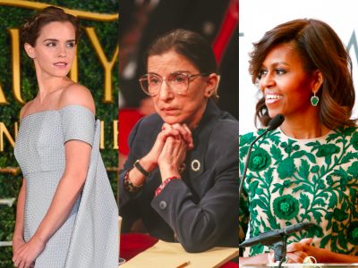 Emma Watson, Ruth Bader-Ginsburg, Michelle Obama featured
