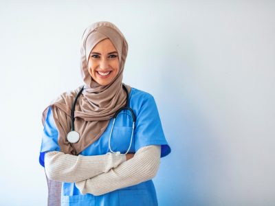 Female, Muslim nurse, International Nurses Day