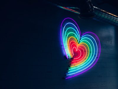 LGBTQ, coming out at work, rainbow heart