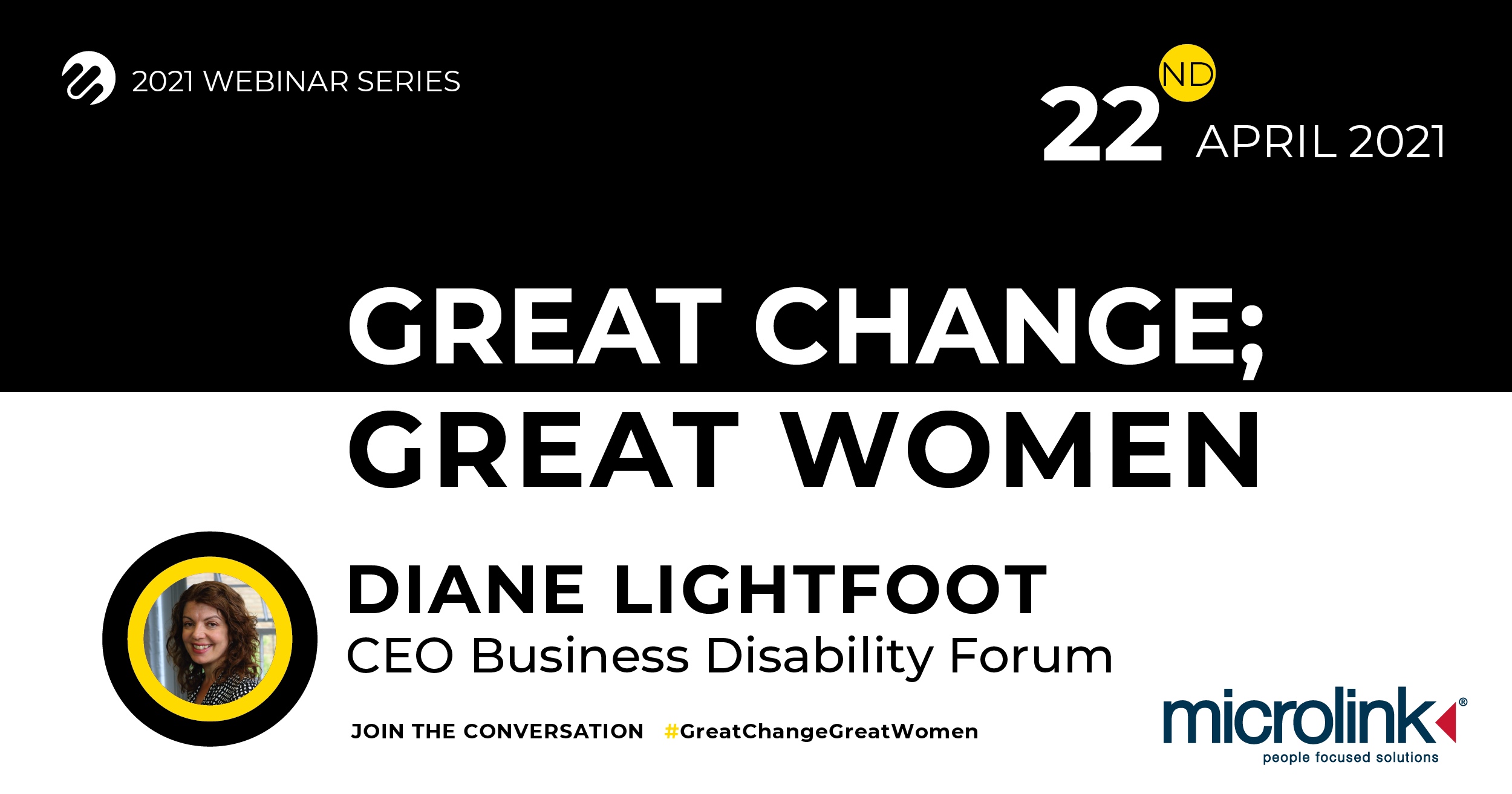 Great Change; Great Women, Microlink event with Diane Lightfoot