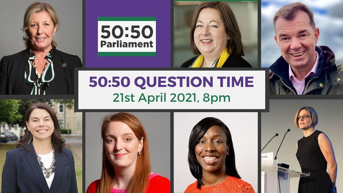 50:50 question time event