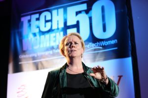 Julia Streets hosting our TechWomen50 Award's Ceremony