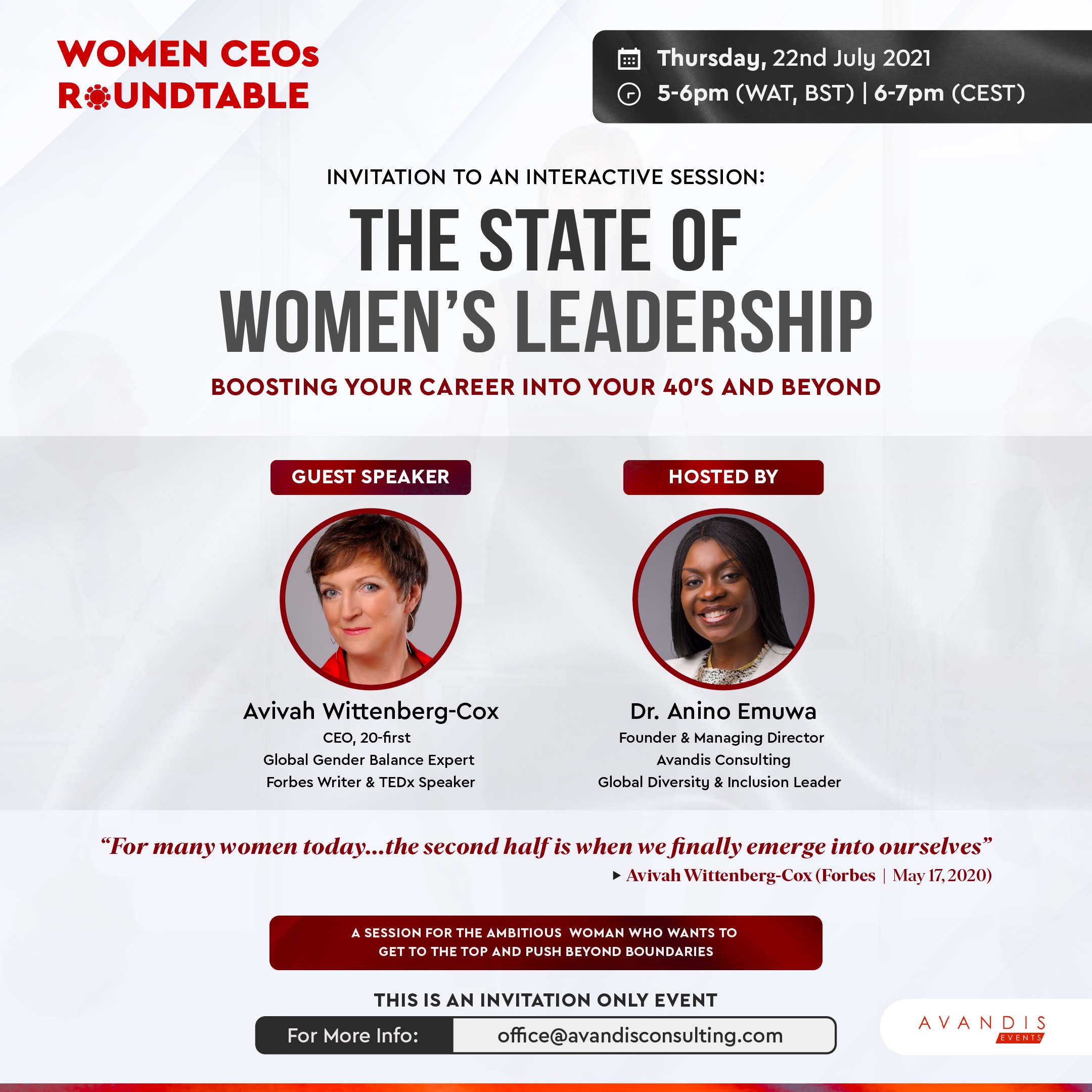 The State of Women's Leadership, roundtable event