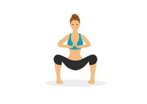 Yoga squat pose