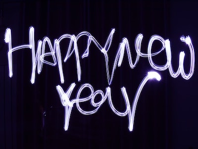 Happy New Year, lights