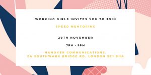Working girls network speed mentoring