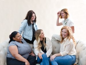 Group of happy businesswomen, empowering women at work