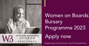 Women on boards bursary programme
