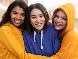 group of young women