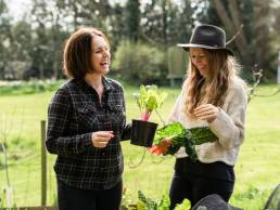 Kate Cotterill CEO She Grows Veg Lucy Hutchings CCO & Founder