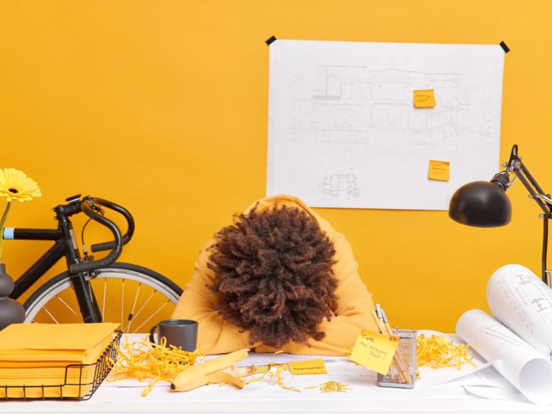 Office employees burnout